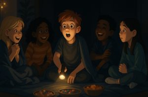 13. Tell Spooky or Silly Stories