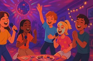 8. Host a Dance Party and Karaoke Night